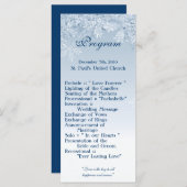 25 4x9 Trouwprogramma Winter Wonderland Trees Cry Programma (Voorkant / Achterkant)