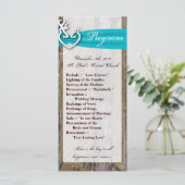 25 4x9 Wedding Program Hunting Deer Doe Buck Camo Programma (Staand voorkant)