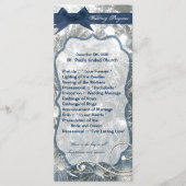 25 4x9 Wedding Programme Shattered Ice Broken Wint Programma (Voorkant)