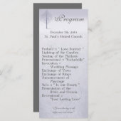25 4x9 Wedding Programme Winter Wonderland Trees S Programma (Voorkant / Achterkant)