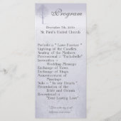 25 4x9 Wedding Programme Winter Wonderland Trees S Programma (Voorkant)
