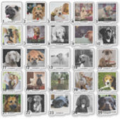 25 Aangepaste ADVENTKALENDER FOTO'S NAAM Sticker (Voorkant)