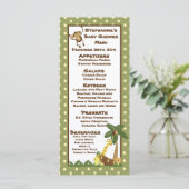 25 bébés de jungle de cartes de menu (Debout devant)