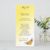 25 Bloemen Boeket Trouwprogramma's Programma (Staand voorkant)