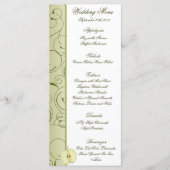 25 Cartes À Menu Green Apple Fruit (Devant)