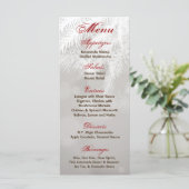 25 Cartes de menu Aiguilles de pin blanc (Debout devant)