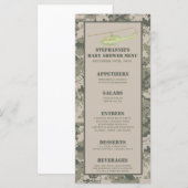 25 cartes de menu ARMY ACU Camoflauge numérique Ca (Devant / Derrière)