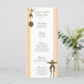 25 Cartes de menu Carnaval (Debout devant)