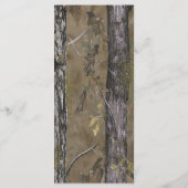 25 Cartes de menu Chasse Deer Doe Buck Camo (Dos)