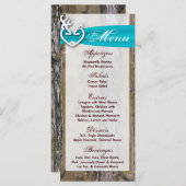 25 Cartes de menu Chasse Deer Doe Buck Camo (Devant / Derrière)