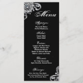 25 Cartes de menu Collier Diamant Bijoux Bling (Devant)