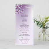 25 Cartes de menu de la réception en diamant blanc (Debout devant)