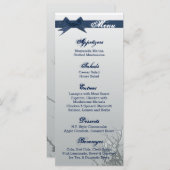 25 Cartes de menu Glass glacé Miroir Arbre (Devant / Derrière)