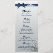 25 Cartes de menu Glass glacé Miroir Arbre (Devant)