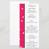 25 Cartes de menu Hot rose/Black Giraffe Love (Devant / Derrière)