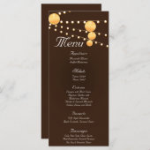 25 Cartes de menu Lanternes en papier sur la Chine (Devant / Derrière)