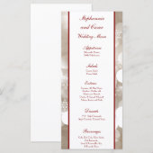 25 Cartes de menu Love Winter Blur (Devant / Derrière)