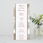 25 Cartes de menu Love Winter Blur (Debout devant)