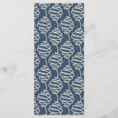 25 Cartes de menu Marine Ancre noeud nautique bleu (Dos)