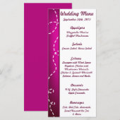 25 Cartes de menu Papier Plan Purple Loop Purples (Devant / Derrière)