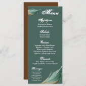 25 Cartes de menu Plumes Quail Oiseau Pigeon (Devant / Derrière)