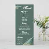 25 Cartes de menu Plumes Quail Oiseau Pigeon (Debout devant)