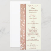 25 Cartes de menu Spirale florale à Paris (Devant / Derrière)