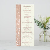 25 Cartes de menu Spirale florale à Paris (Debout devant)