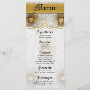 25 Cartes de menu Taylored Taylored Taylored Taylo