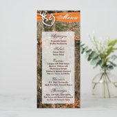 25 Cartes Menu Chasse Deer Couple Doe Buck Camo (Debout devant)