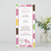 25 Cartes Menu Jungle Queen Tiger Safari Zoo Anima (Debout devant)