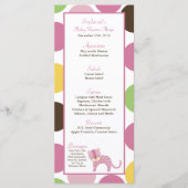 25 Cartes Menu Jungle Queen Tiger Safari Zoo Anima (Devant)