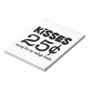25 cent Kisses Notitieblok