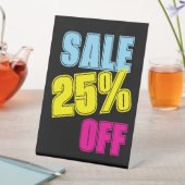 25 % de réduction sur la vente, panneau de comptoi (In SItu)