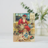 25 décembre - carte de voeux de Noël vintage (Debout devant)