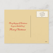 25 décembre - carte de voeux de Noël vintage (Dos)