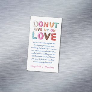 25 DONUT Geef Op Liefde Verandering van Plannen Da Magnetisch Visitekaartje