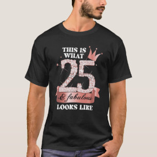 25 & Fabulous I Black Peach Party Group Candid Pho T-shirt