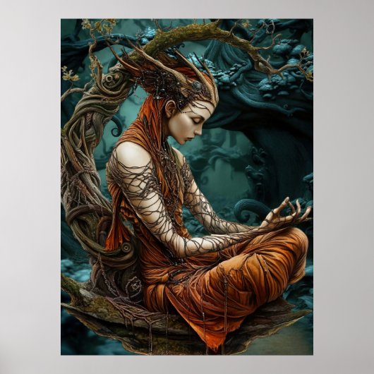 *~* 25 FD3 MEDITERENDE Beschermer van de Aarde Poster (Voorkant)