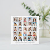 25 Fotocollage Voeg uw eigen Wenskaart toe (Staand voorkant)