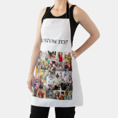 25 Foto's Collage Raster met Aangepaste Tekst Wit Schort (Insitu)