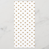 25 Gold Love Hearts Programmes de mariage (Dos)