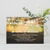 25 invitations d'anniversaire de mariage - guirlan (Debout devant)