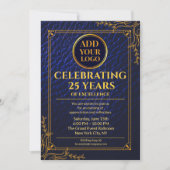 25 jaar Business Jubileum Invitation Kaart (Voorkant)