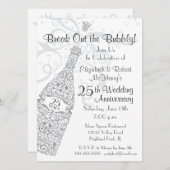 25 jaar Champagne Celebration Kaart (Voorkant / Achterkant)