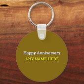 25 Jaar CUSTOME NAAM Nuchtere Medaille Sleutelhanger (Achterkant)