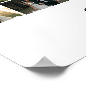 25 Jaar Getrouwd Fotocollage Trouwen Jubileum Poster (Hoek)