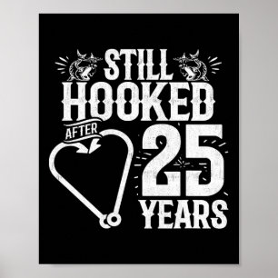 25 Jaar Getrouwd - Vissers Koppel - 25e Trouwdag Poster