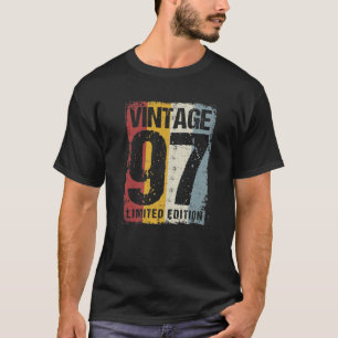 25 Jaar oud vintage 1997 25e verjaardag decoratie T-shirt