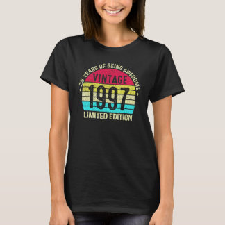 25 Jaar Oud Vintage 1997 25e Verjaardag T-shirt